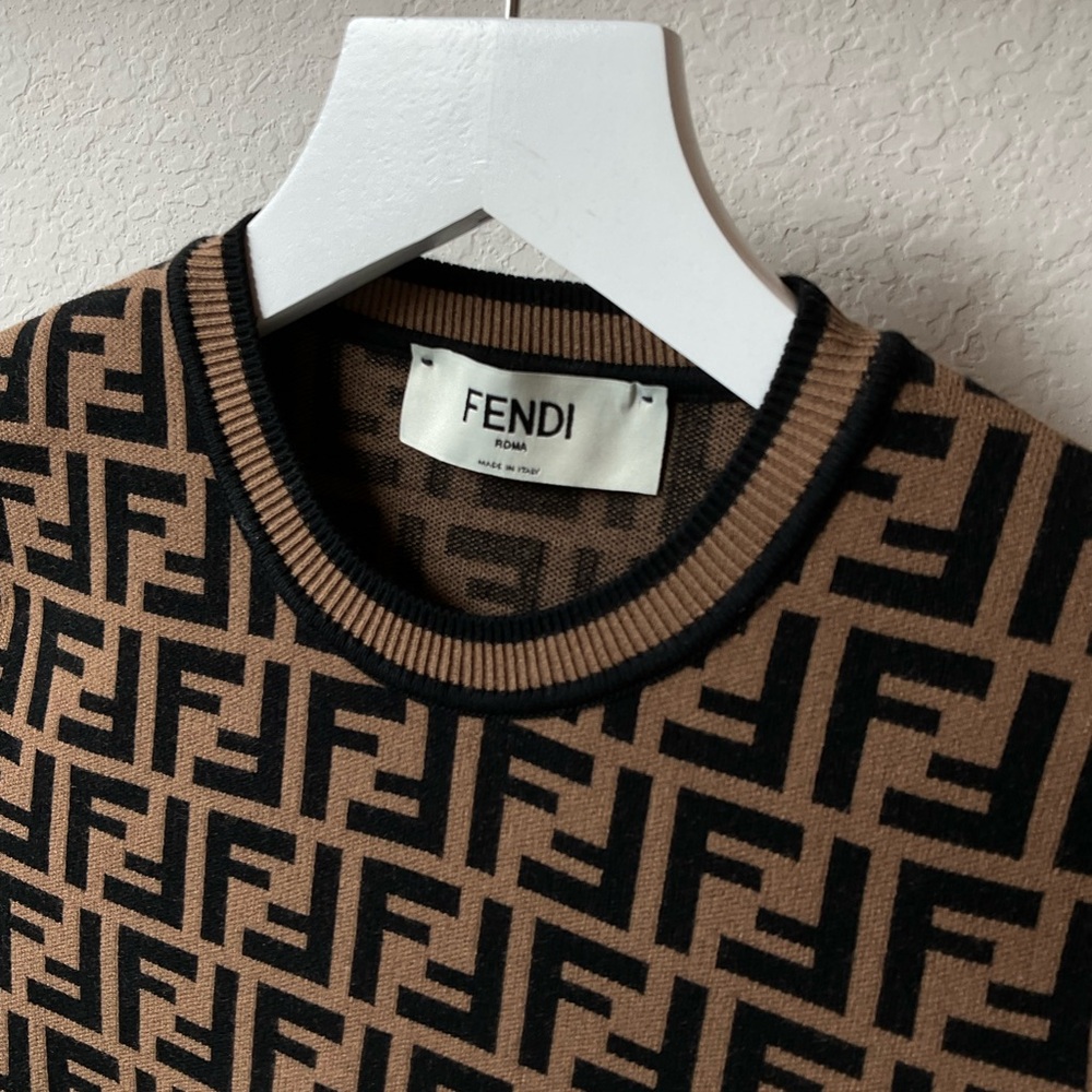 Fendi cardigan women’s small brown - Picture 5 of 7
